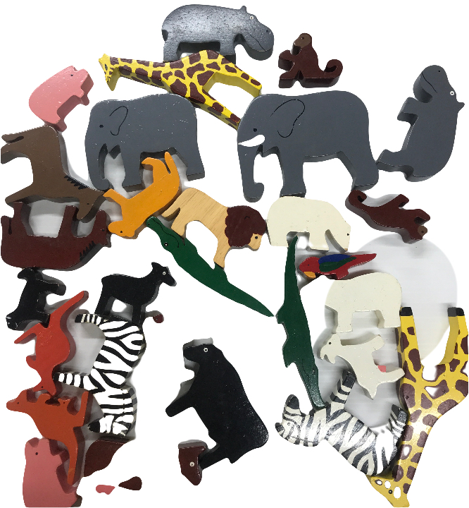 Wooden Animal Blocks