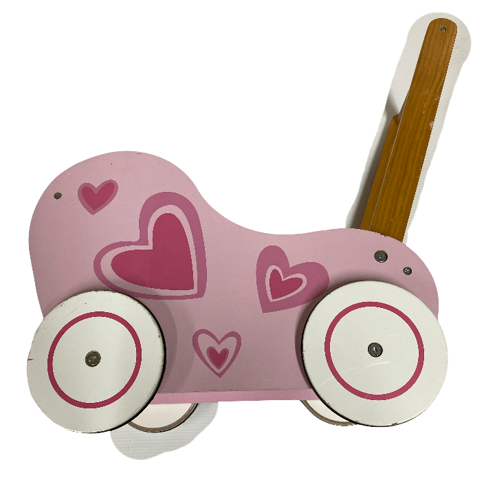 Pink Wooden Pram