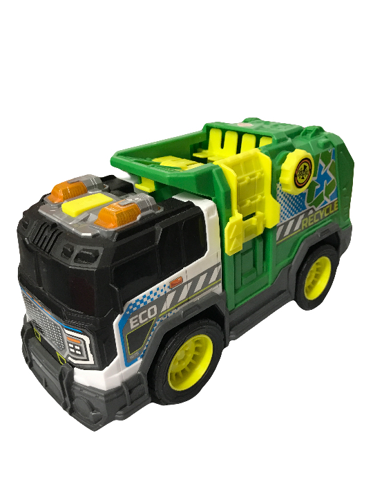 Green Recycling Truck