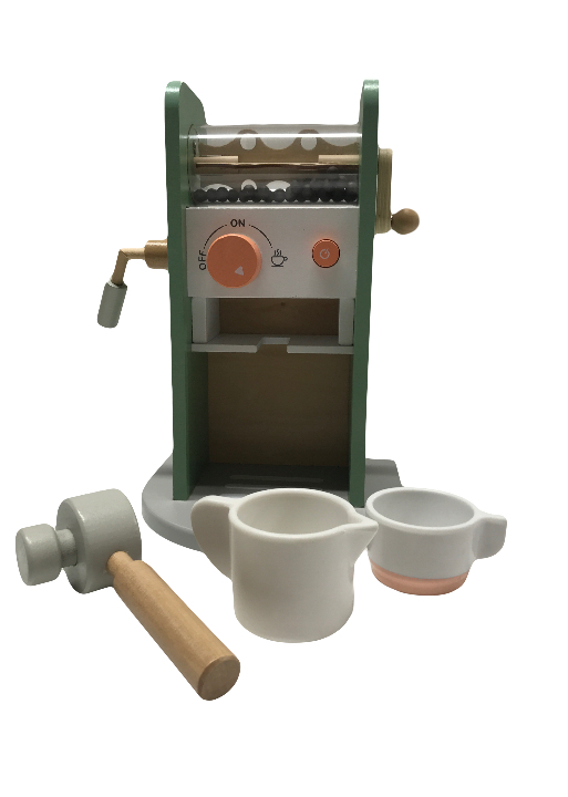 4 Piece Wooden Coffee Machine Toy