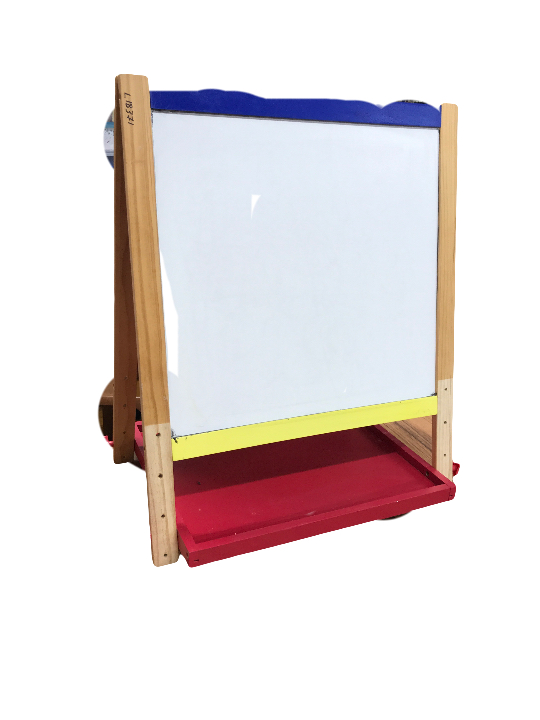 Whiteboard and blackboard easel